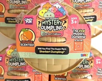 RMS Crazy Fun Mystery Dumpling Super Mega Rainbow Mystery Squishy Bun Dumpling or Glitter Dumplings or NEW Sherbert Dumpling