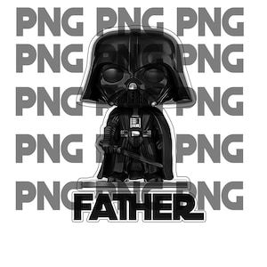 Fathers Day Darth Vader  &quot;FATHER&quot;  PNG