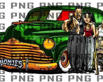HOMIES ローライダー　入手困難 Homies With Lowrider PNG File - Etsy