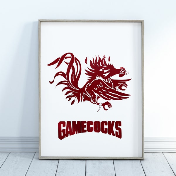 University of South Carolina Foil Print