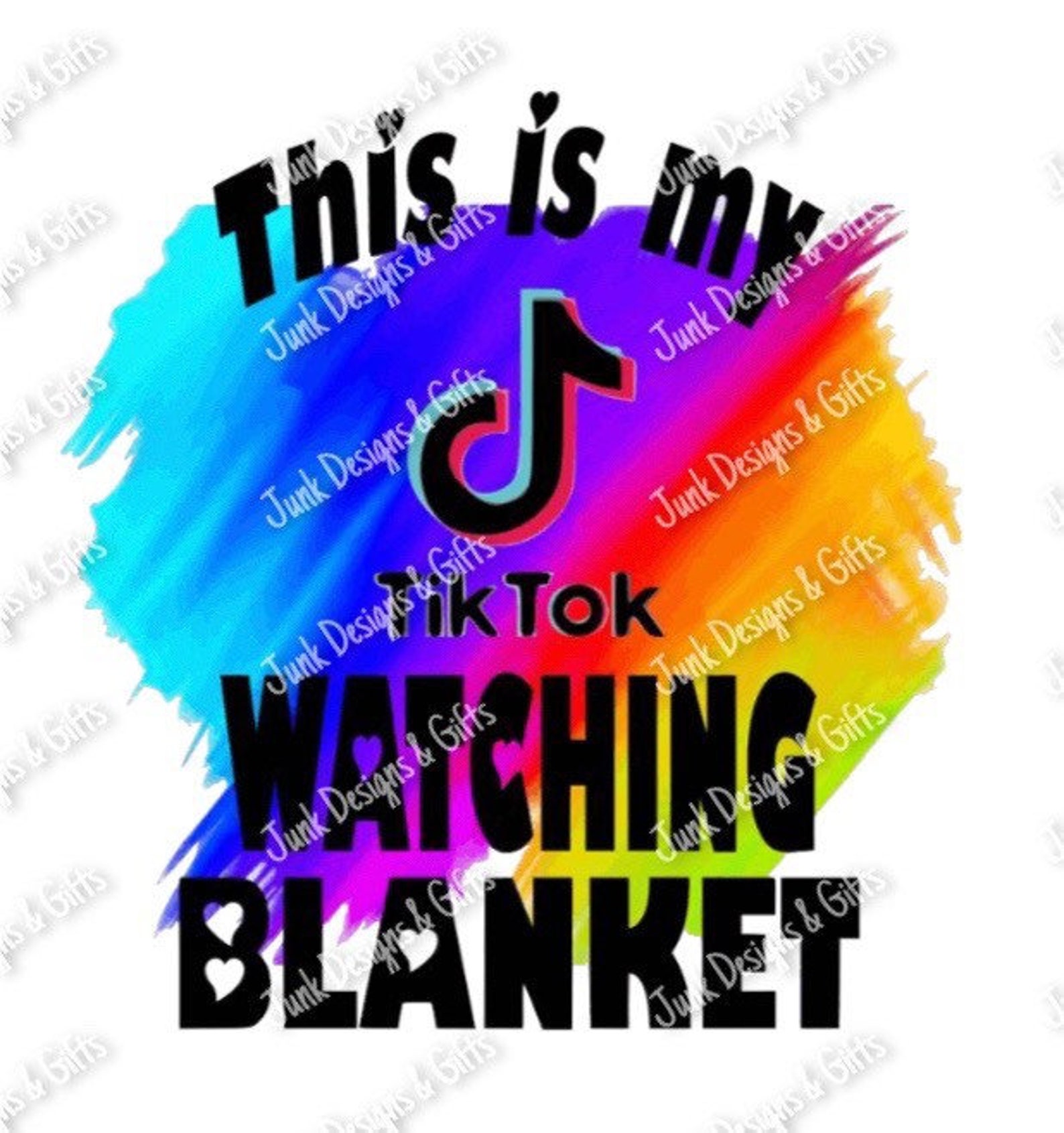 This is my Tik Tok watching blanket sublimation print Etsy