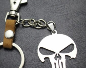 Marvel The Punisher Logo PVC Soft Touch Key Ring Key Accessories Marvel The Punisher Logo PVC Soft Touch Key Ring Key Accessories