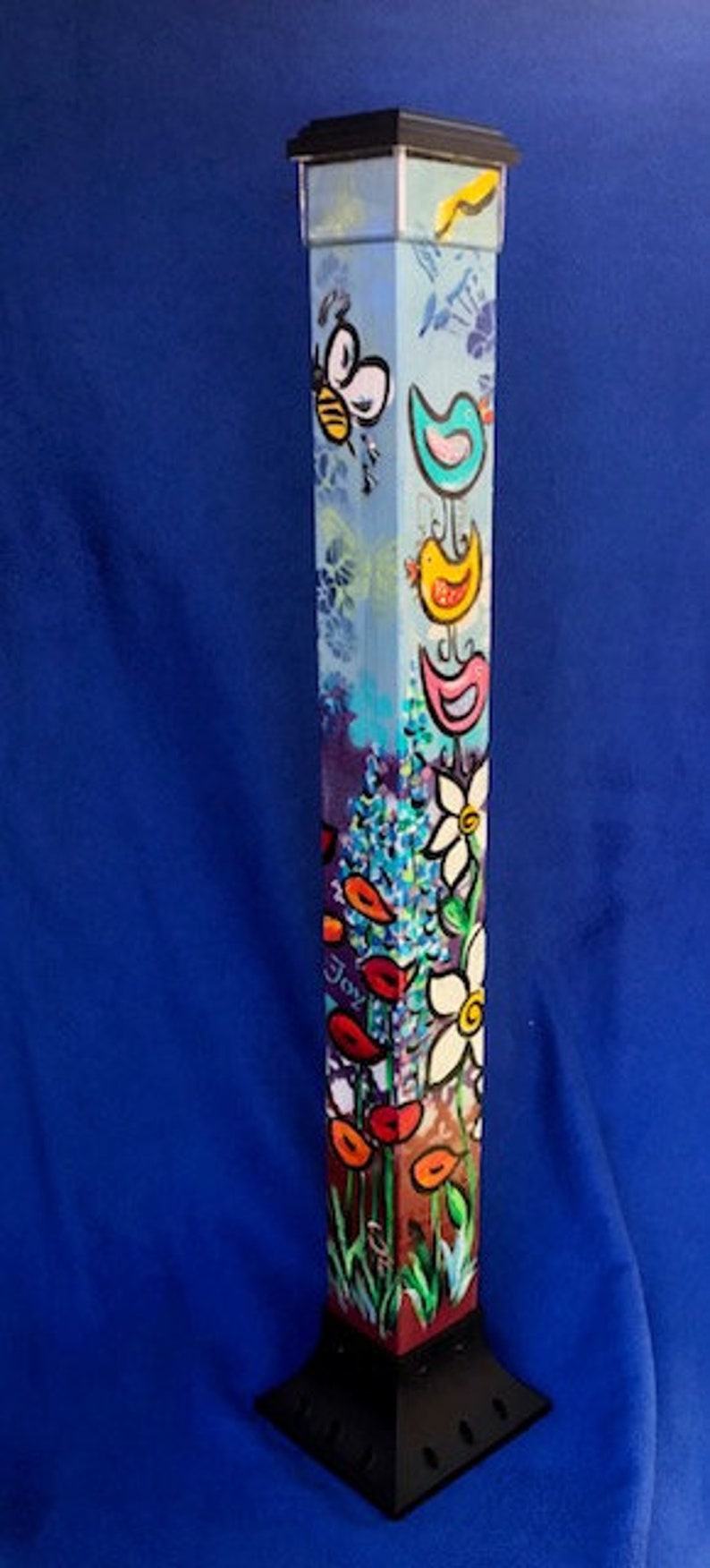 Outdoor Art Light / Whimsey Garden Pole Decoration /totem Etsy