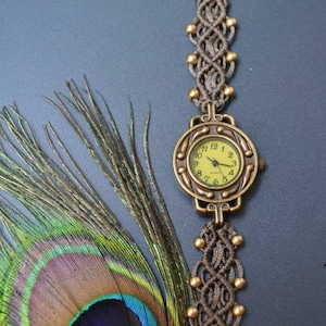 Macrame bracelet, wrist watches, women watches, boho wristwatch