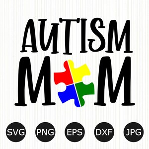 Autisme Moeder SVG | Autisme Bewustzijn T Shirt Design SVG | Schijn een licht op Autism Instant Download Cut File | Cricut Silhouet Cutter Machines