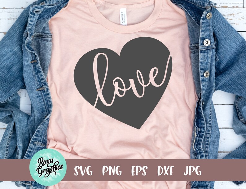 Love Heart Valentines Day SVG file instant download svg png jpg file for cricut silhouette brother vinyl cutting machines printable download
