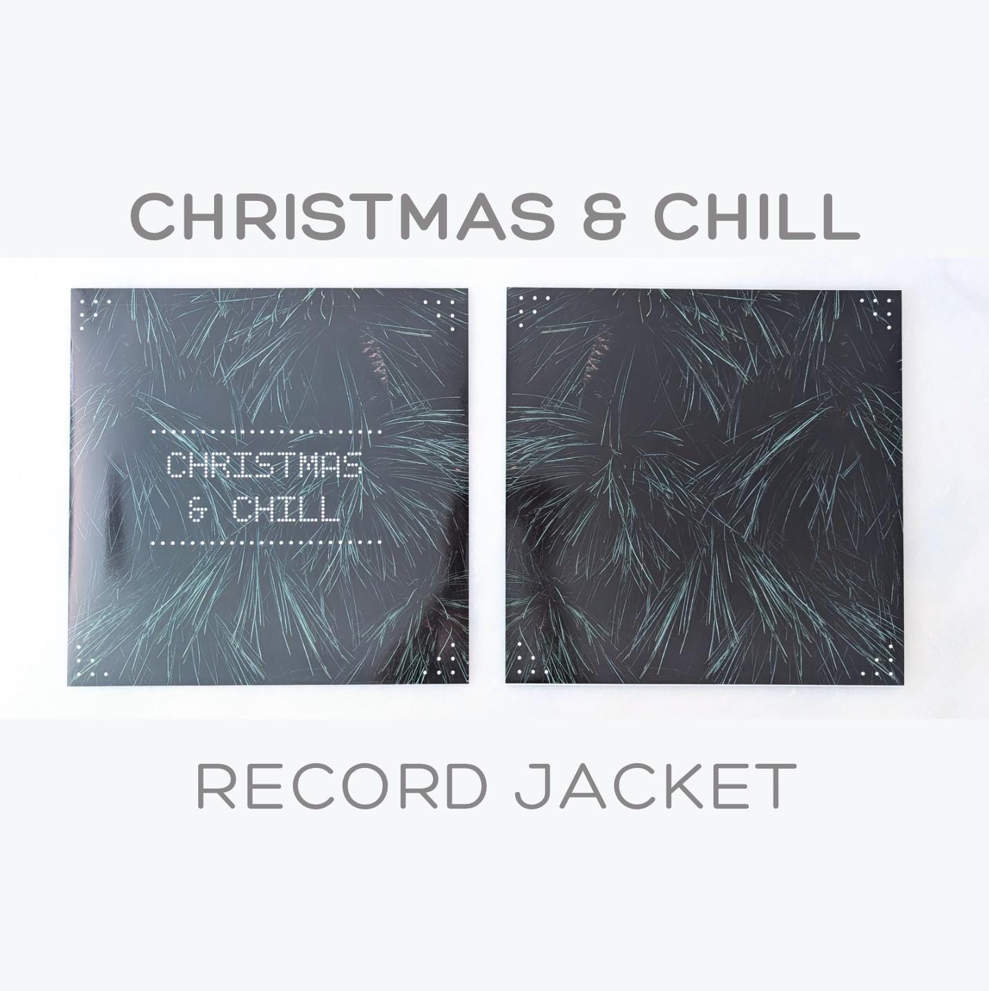 Christmas and Chill Vinyl Record Jacket - Grande Christmas Picture