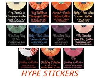 Showgirl Hype Sticker - Vinyl Record Hype Stickers, Replacement Sticker, Pop Idol Music, Variants, Fan-Made Dupes