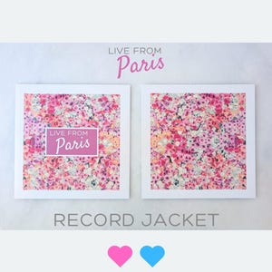 Live From Paris Vinyl Record Jacket - Spring Floral Wall