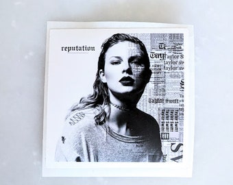 Reputation - Album Cover Sticker, Square Laptop Sticker, Swift Gift