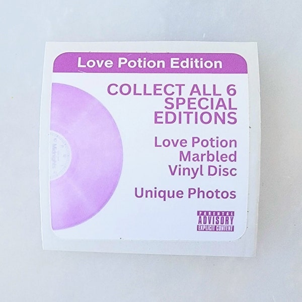 Love Potion Vinyl Hype Sticker, Midnights Love Potion, Replacement Hype Sticker, Love Potion Record, Replica Hype Sticker