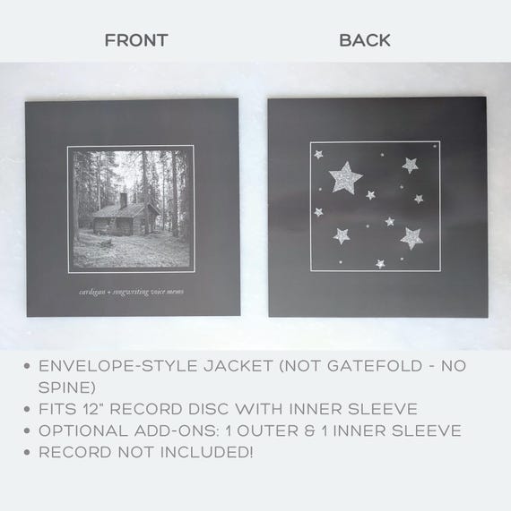 gatefold card sleeve Big Fudge Vinyl Record Sleeves for Albums 13/16 x 12 Gatefold CD Holder (10 Pack)