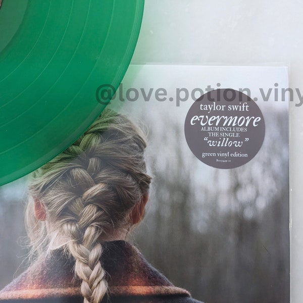 Evermore Album Hype Sticker - All Variants, Green Vinyl Edition, Dupe Hype Sticker, Replica Hype Sticker, Vinyl Record Hype Sticker