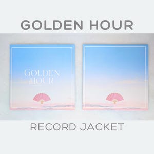 Golden Hour Vinyl Record Jacket - Custom Kacey Picture Disc Record Sleeve