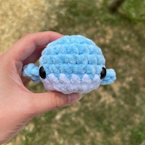 Crochet Worry Whale | amigurumi | stuffed whale | plushie | anxiety