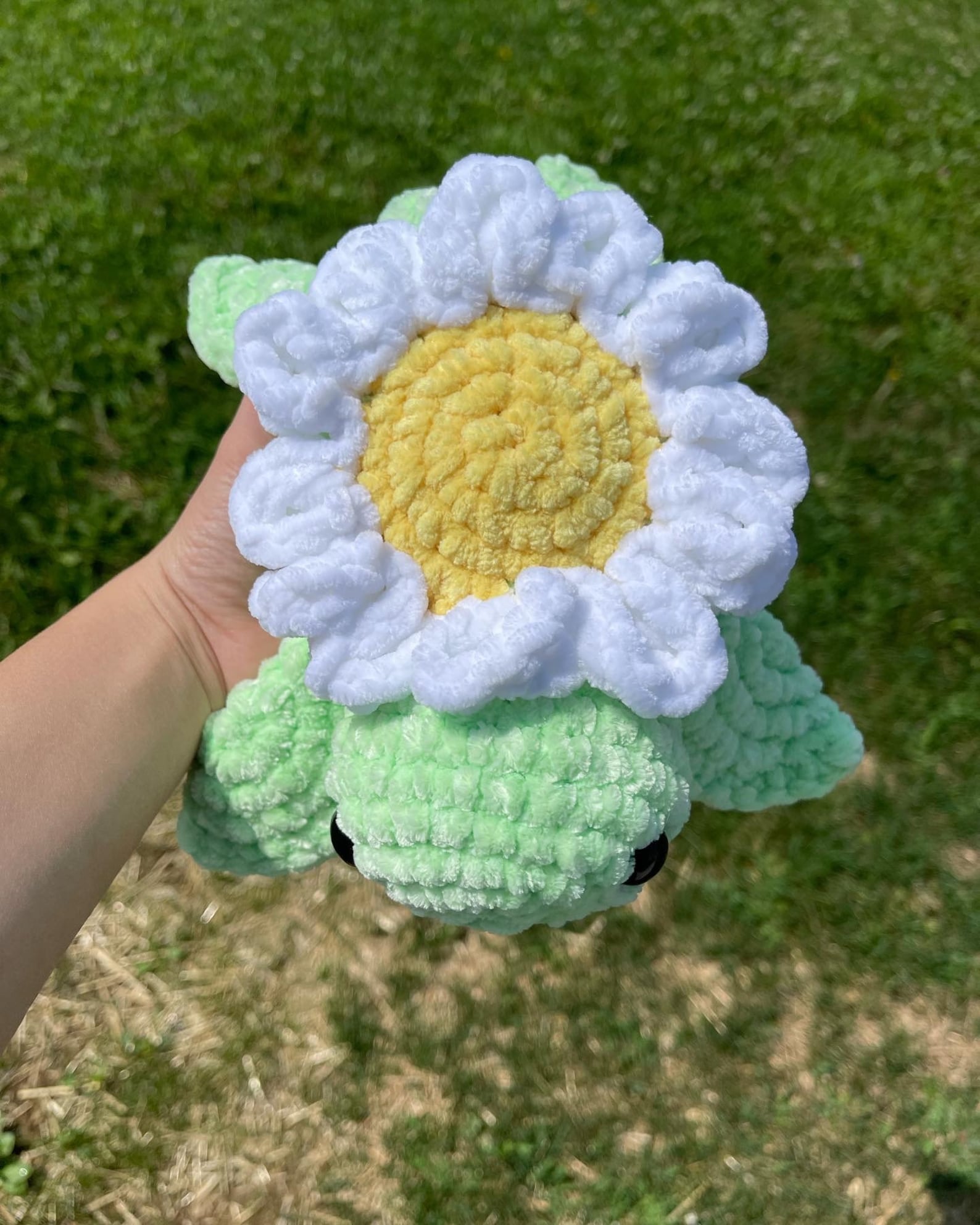Crochet Flower Turtle Daisy Sunflower Amigurumi Etsy