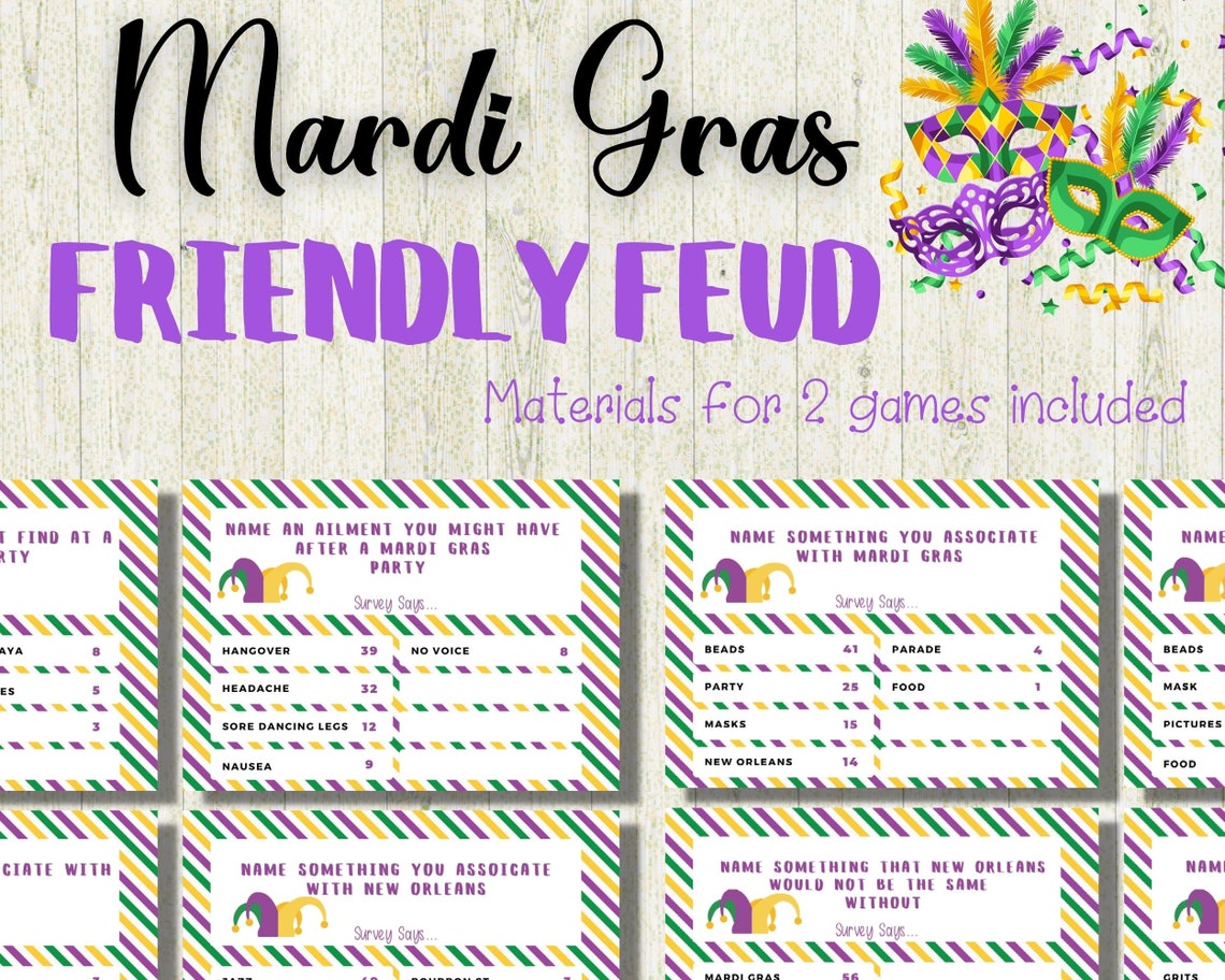 carnival mardi gras family feud questions