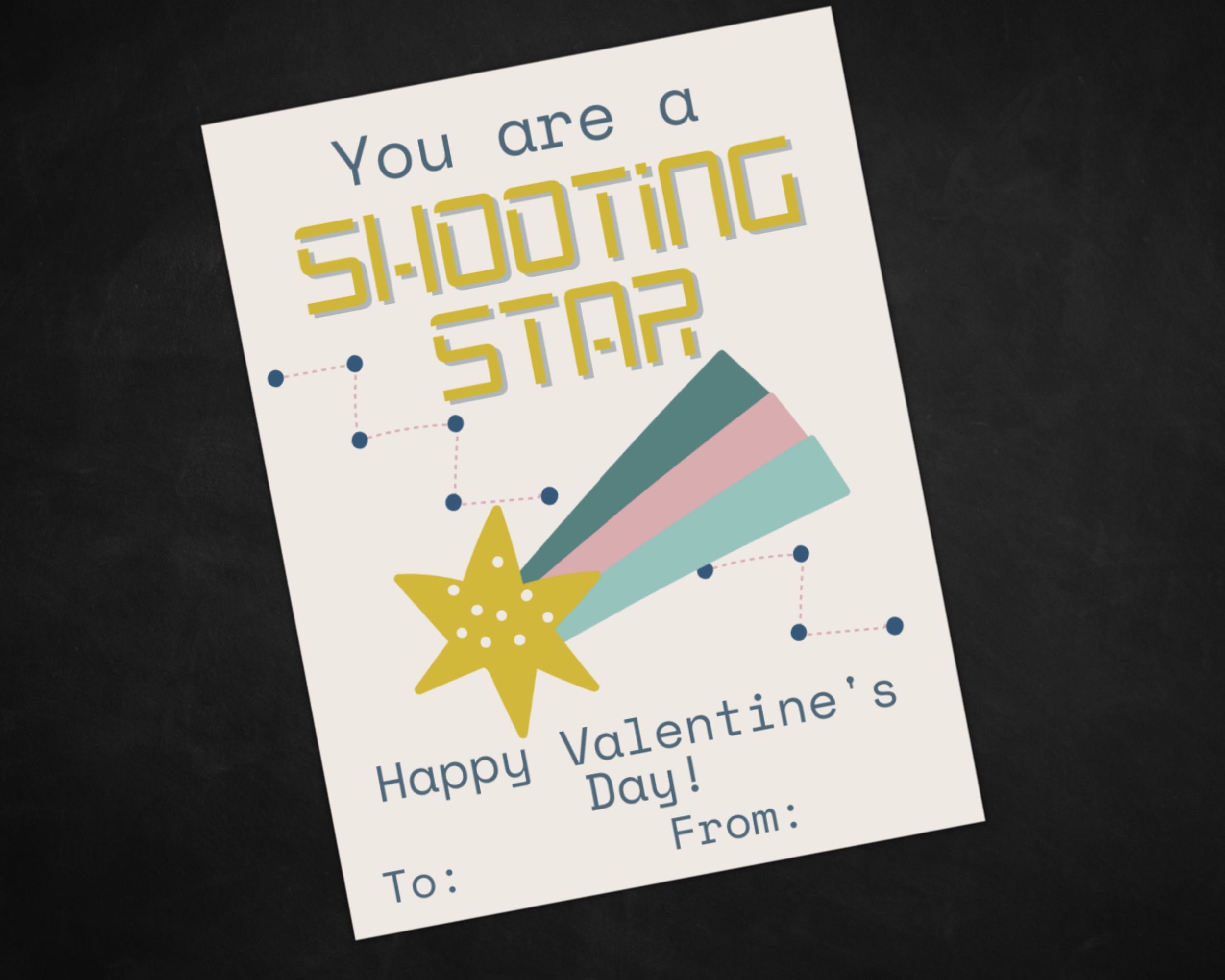 Printable Space Valentine's Day Cards, Valentines Card for Kids, Outer ...