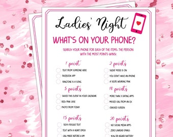 What's in Your Purse Ladies Night Games Whats in Your - Etsy