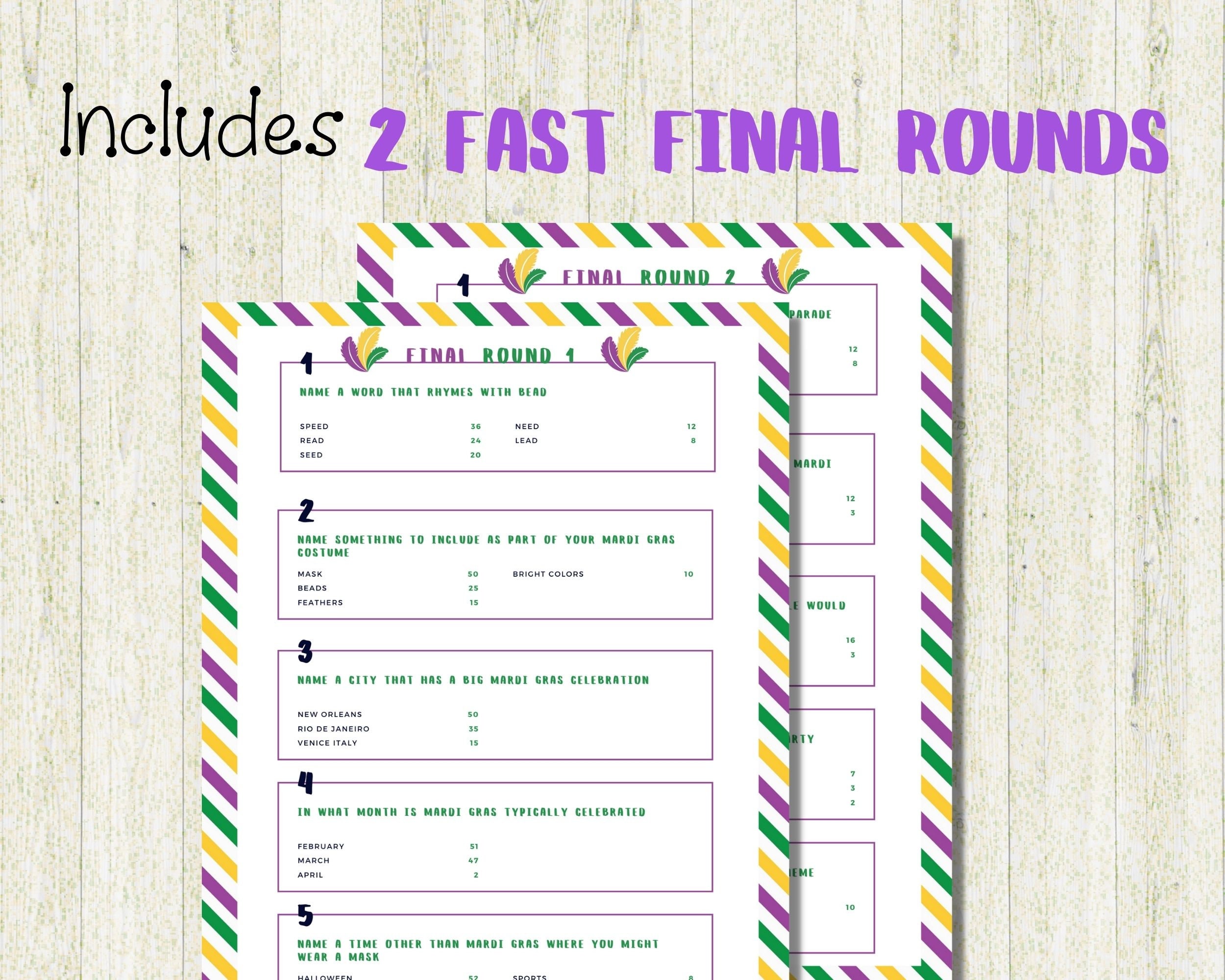 quiz mardi gras