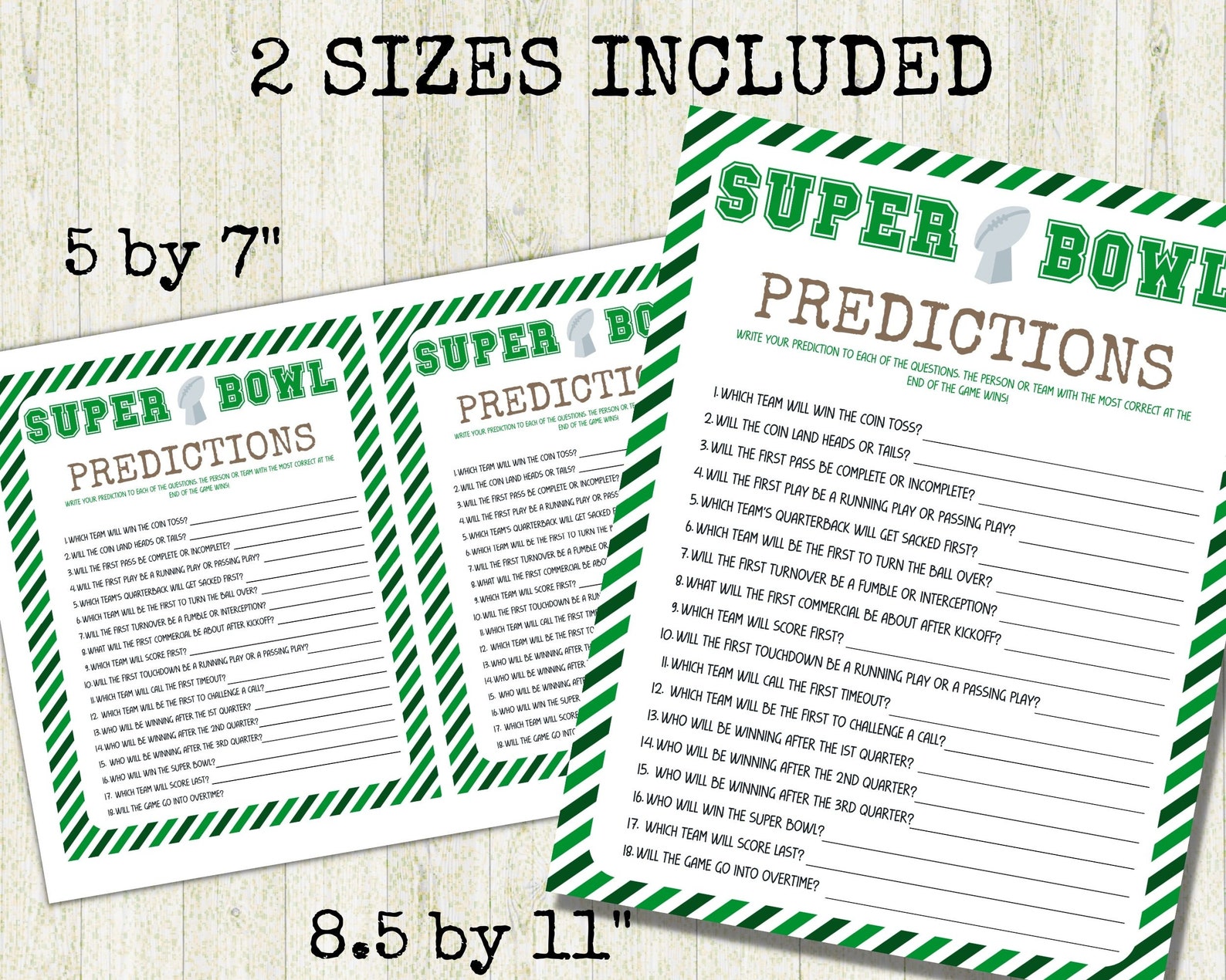 bowl games and schedule Super Bowl Predictions Game Super Bowl Game 2023 Printable Etsy