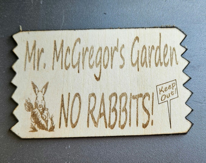 Peter Rabbit Cotton Tail, Mr. Mcgregor's Garden, Wood Sign, Rabbit ...