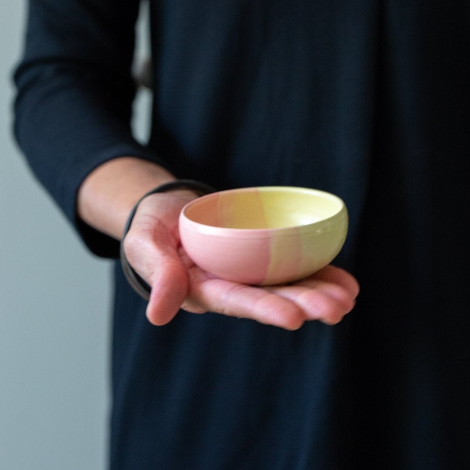 Small Ceramic Bowls Boho Hand Painted Pastel Ceramic Tapas Bowl Small Prep  Bowls 