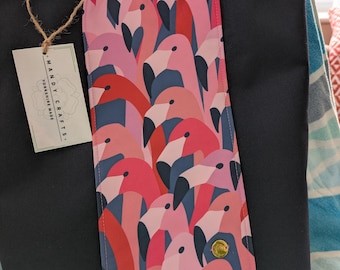 Pink flamingo  pattern tote bag, pink flamingo tote bag, beachbag, waterproof canvas beach bag