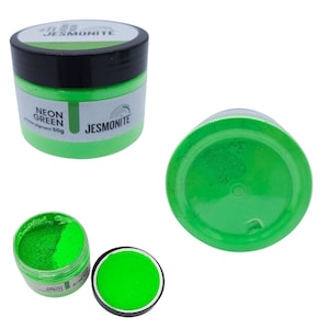 Jesmonite NEON COLORS Pigment Powder 50g Original NEON Grün