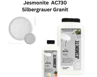 Jesmonite AC730 Silbergrauer Granit - Duo Set 500ml Liquid 2,5 kg Base