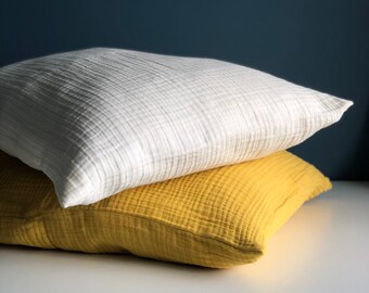 muslin pillow covers