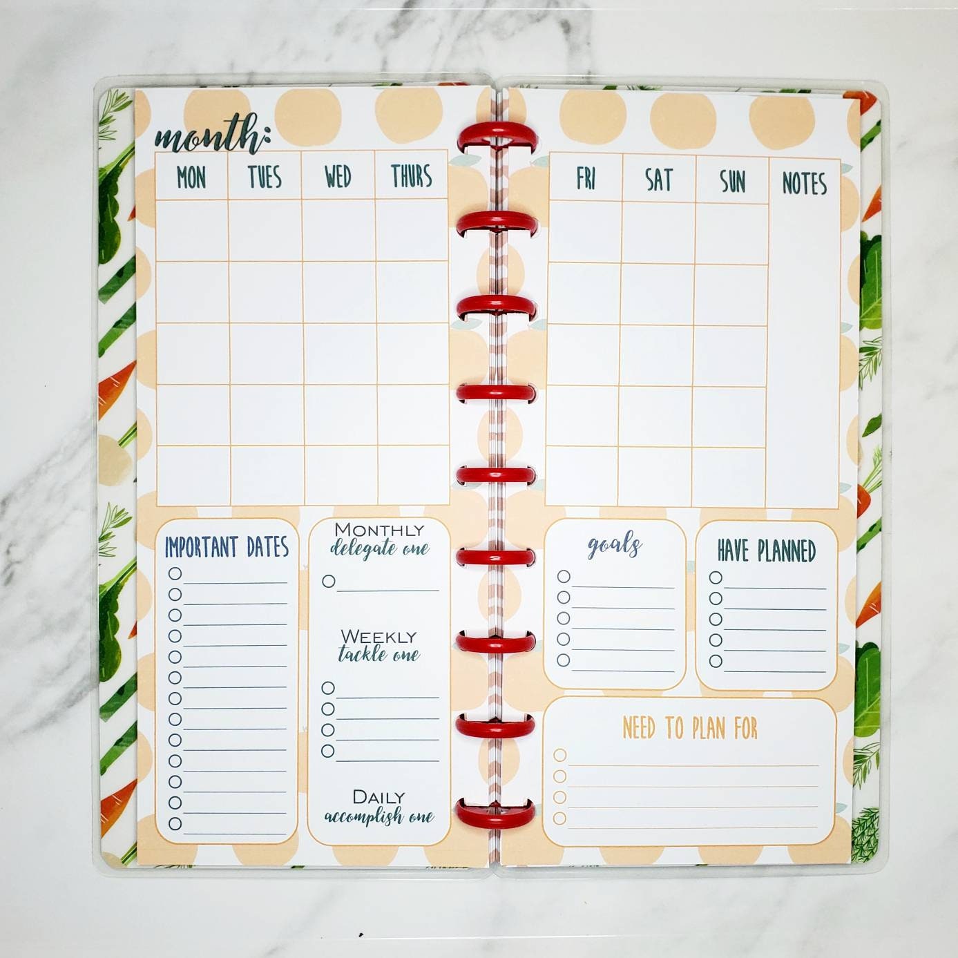 Happy Planner Classic Printable Half Pages Digital Download | Etsy