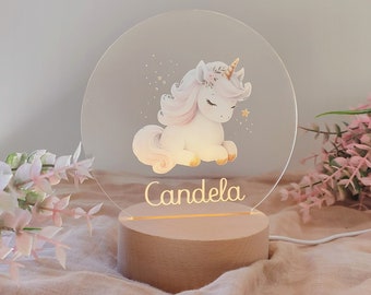 Personalized children's lamp unicorn collection