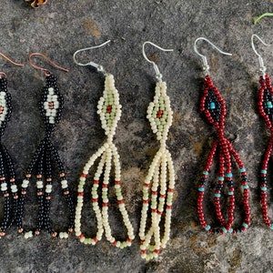small lightweight native made loop earrings
