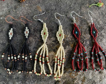 small lightweight native made loop earrings