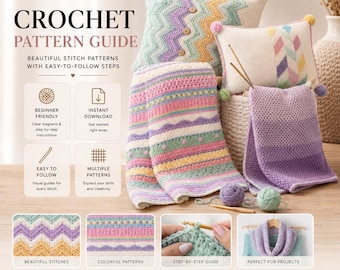 Guide pratique et technique du crochet | Atelier de crochet EPUB | Livre numérique DIY Crochet Projects