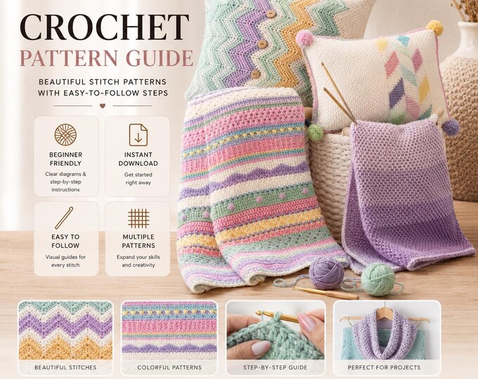How to Crochet Patterns &amp; Techniques Guide |crochet Workshop EPUB | DIY ...