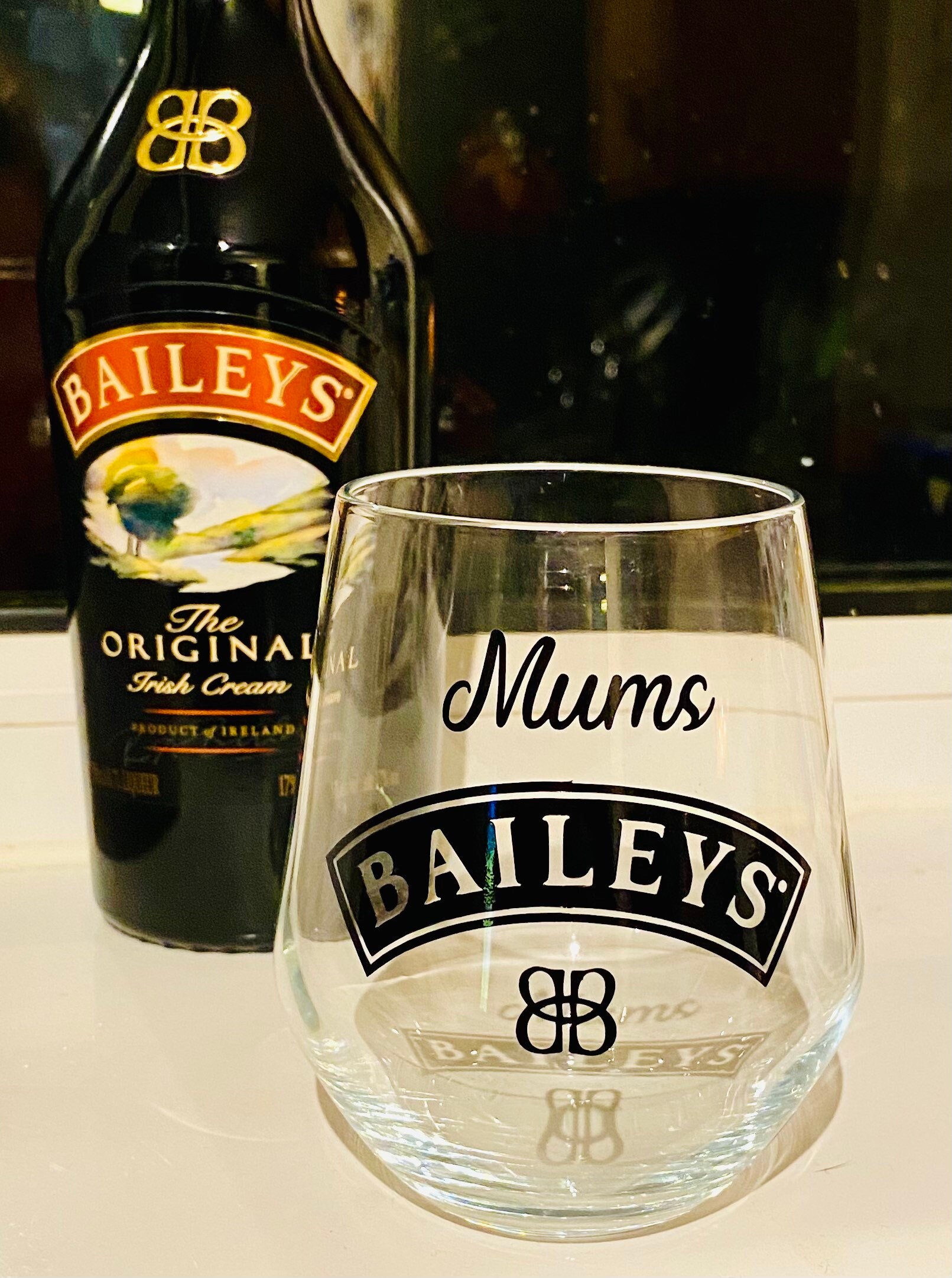 Personalised Baileys Short Glass Etsy