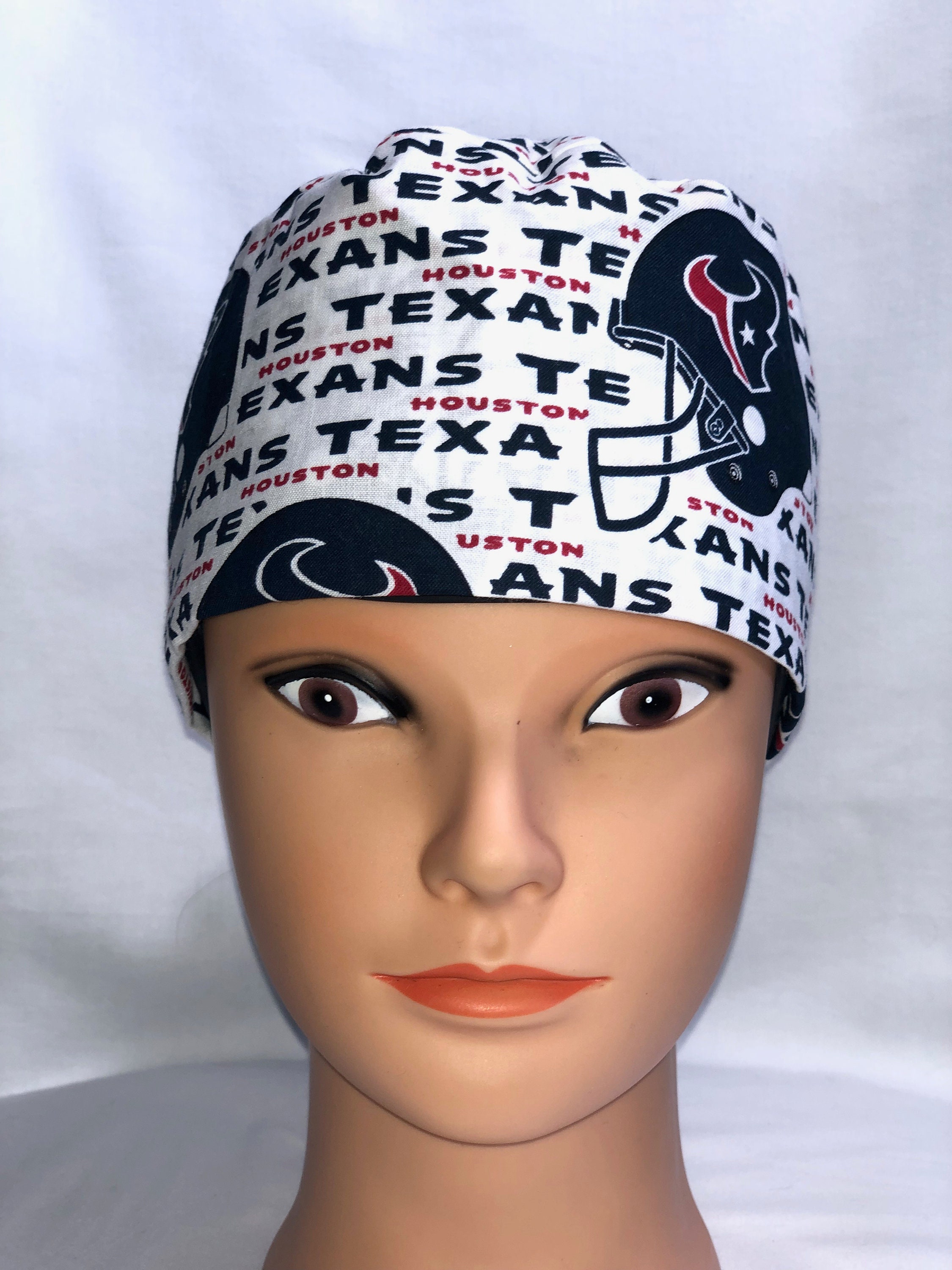 Texans Skull Cap Tie Back - Etsy Canada