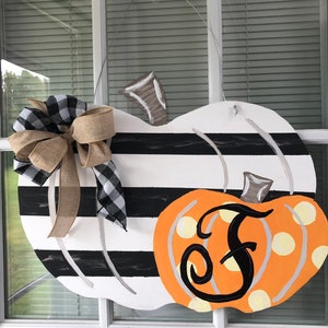 Fall Monogram door hanger