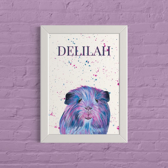 Personalised Guinea Pig Print