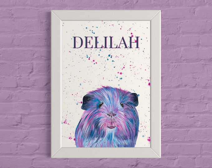 Personalised Guinea Pig Print