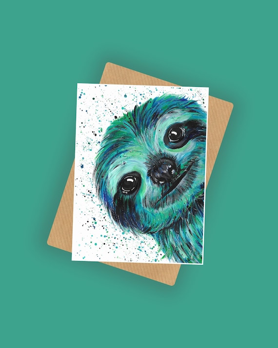 Sloth Greeting Card
