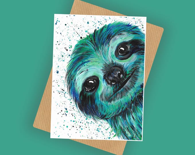 Sloth Greeting Card