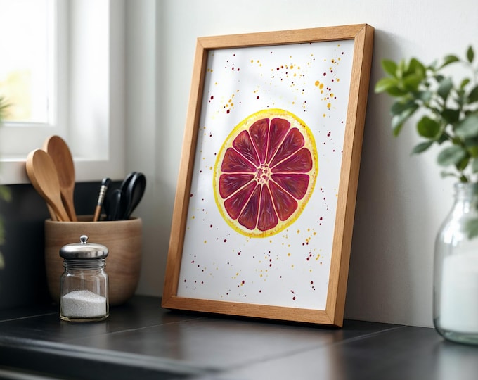 Grapefruit Art Print