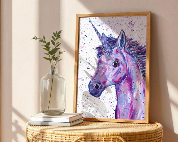 Unicorn Art Print ‘Edie’