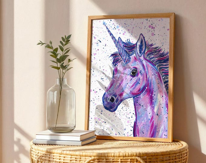 Unicorn Art Print ‘Edie’