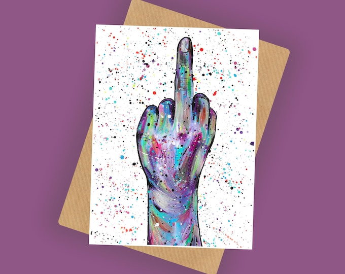 Fuck Off Card, Rude Card, Offensive Leaving Card, Sweary Gifts, Greetings Card, Leaving Card, Blank Card, Rude Funny Card