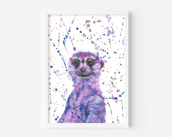 Meerkat Original Painting, ‘Maude’