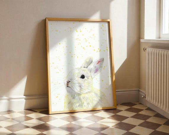 Bunny Art Print ‘Lulu’